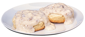 Anew Borculo biscuits & gravy